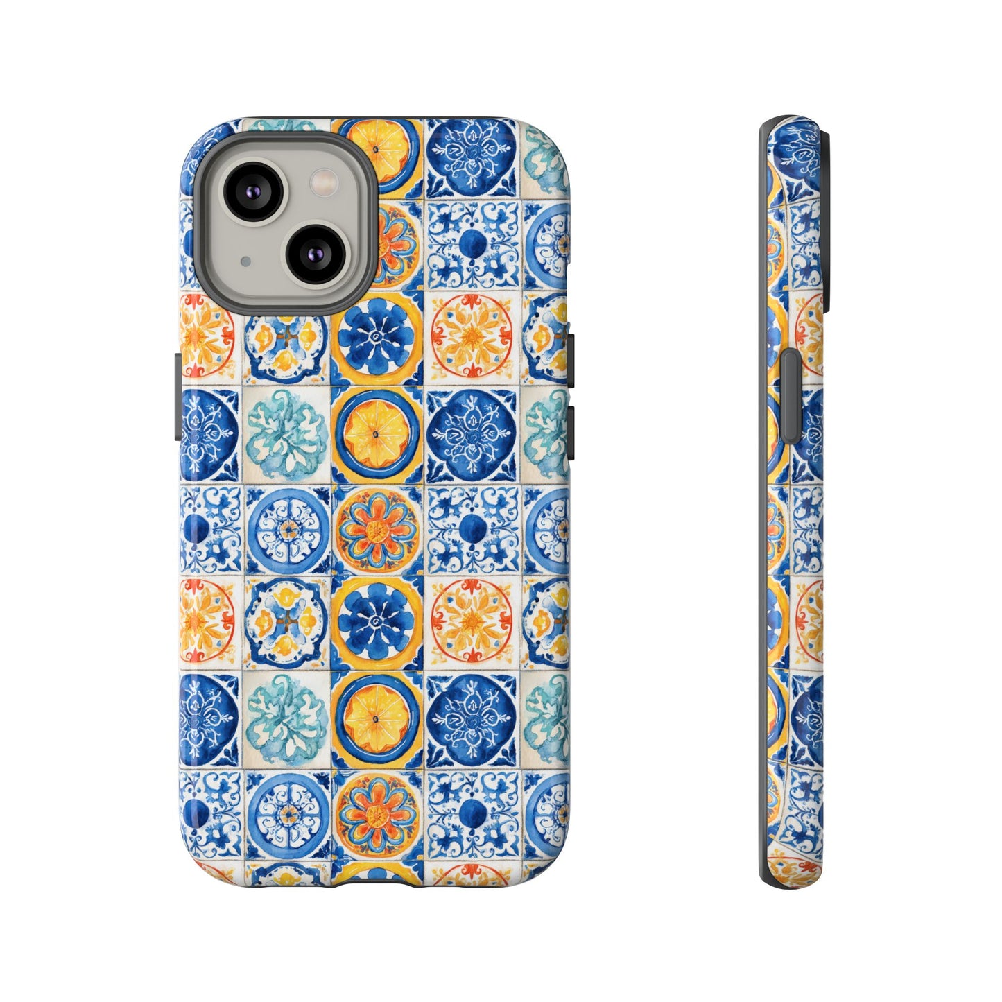 Mediterranean Tile Pattern Phone Case | Tough Case | Mosiac Tile | iPhone 17