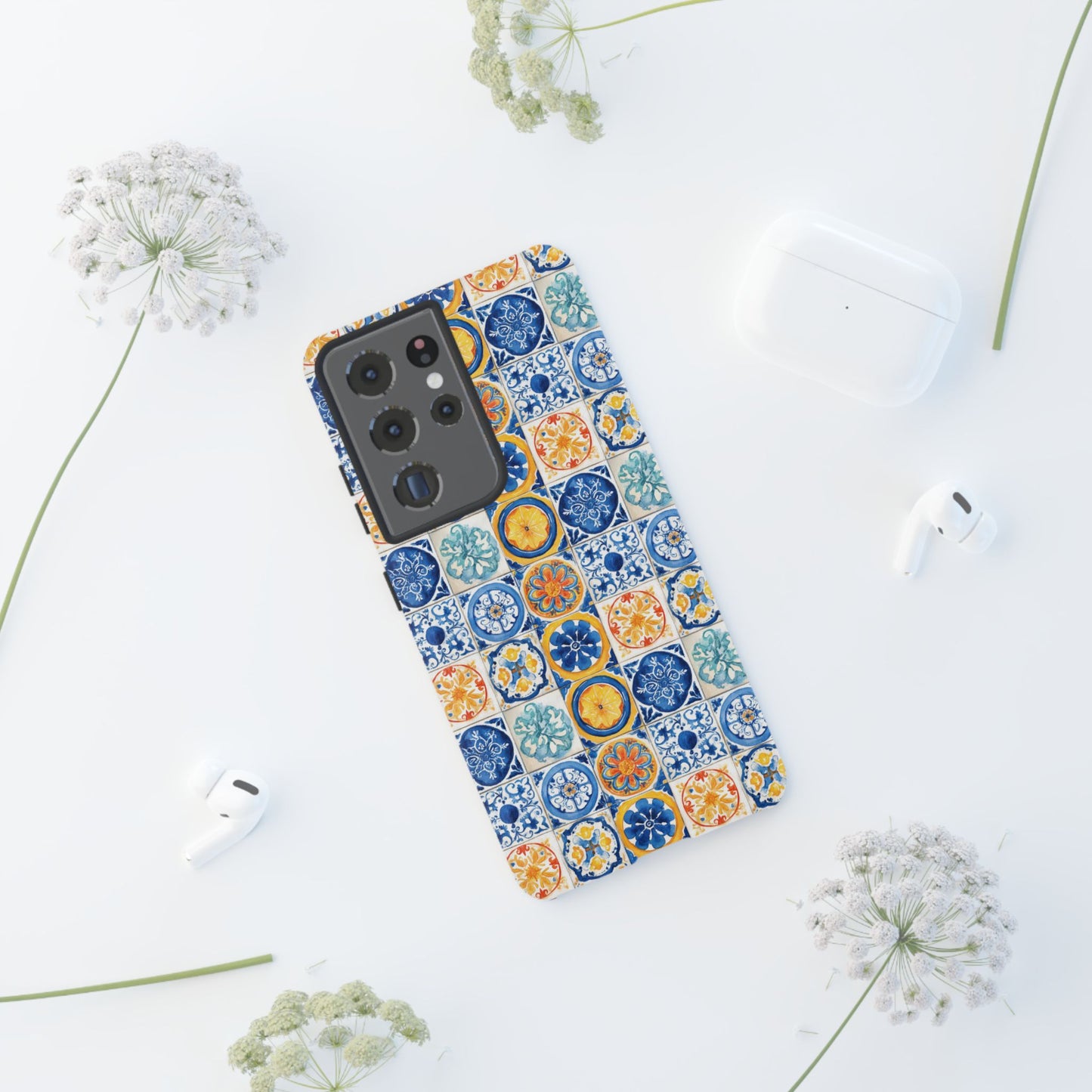 Mediterranean Tile Pattern Phone Case | Tough Case | Mosiac Tile | iPhone 17