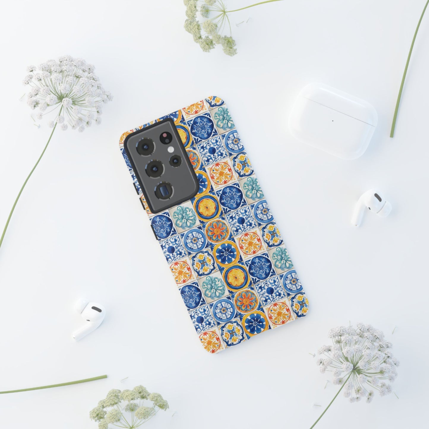 Mediterranean Tile Pattern Phone Case | Tough Case | Mosiac Tile | iPhone 17