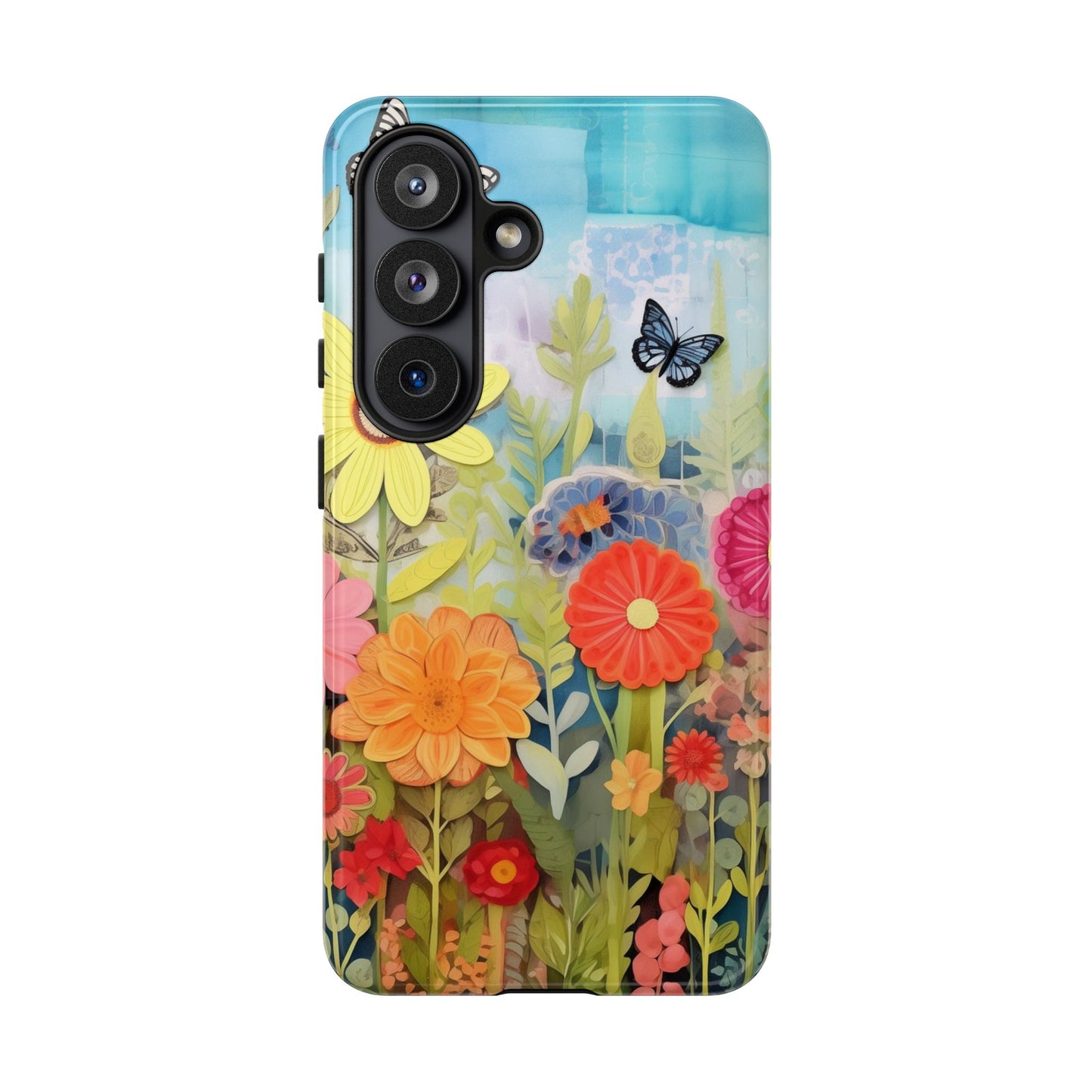 Whimsical Floral Garden phone case | Tough Case | 3d Floral Pattern | iPhone 17