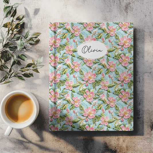 Personalized Floral Journal