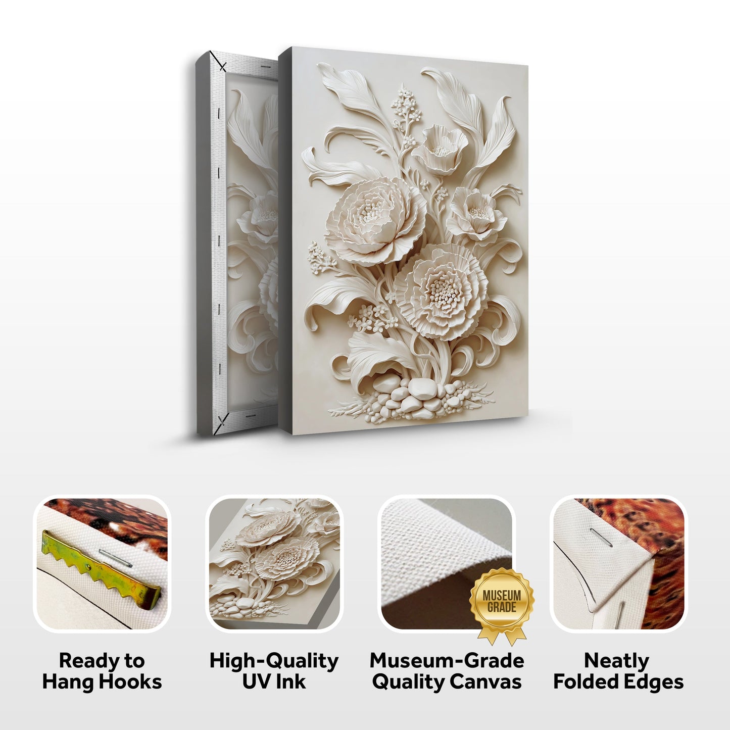 3D Minimalist Flower Wall Art