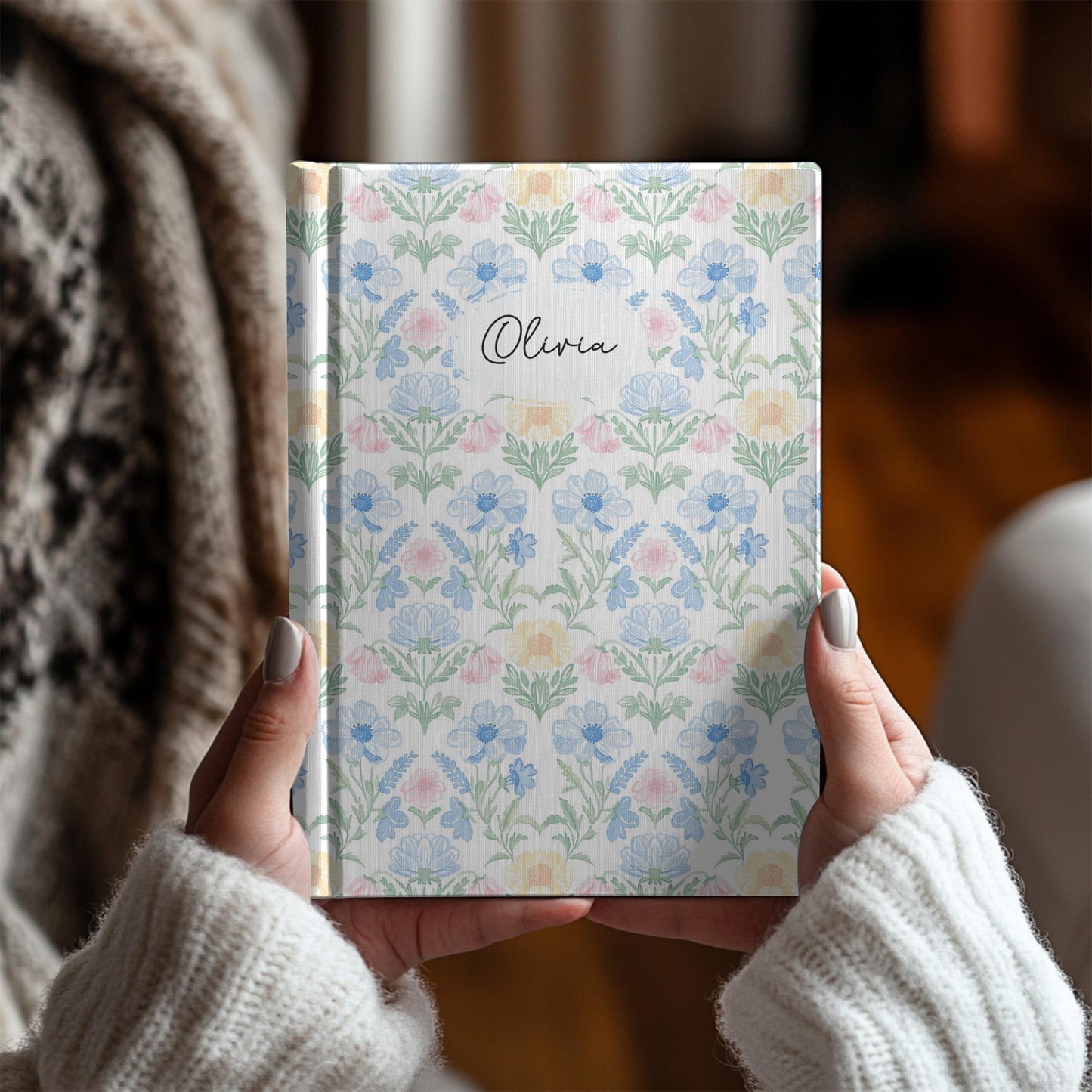Personalized Floral Journal