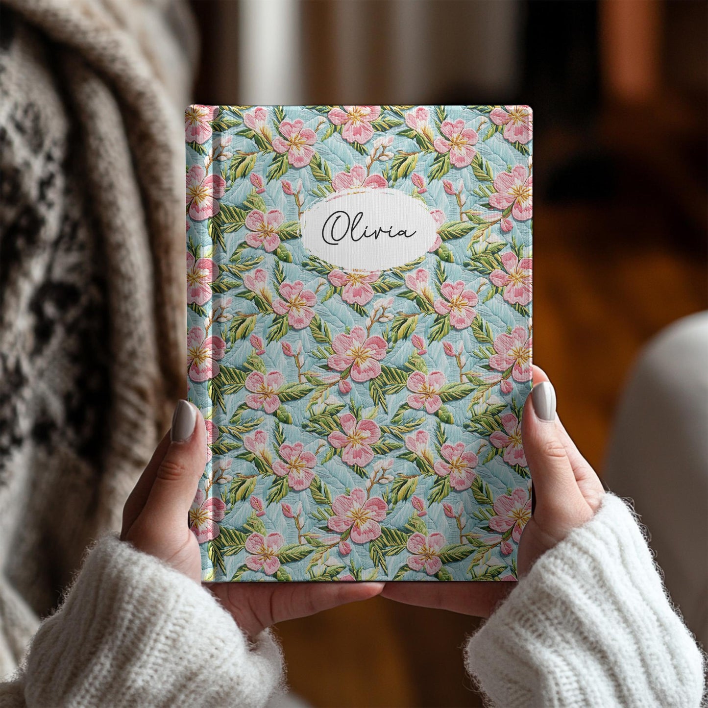 Personalized Floral Journal