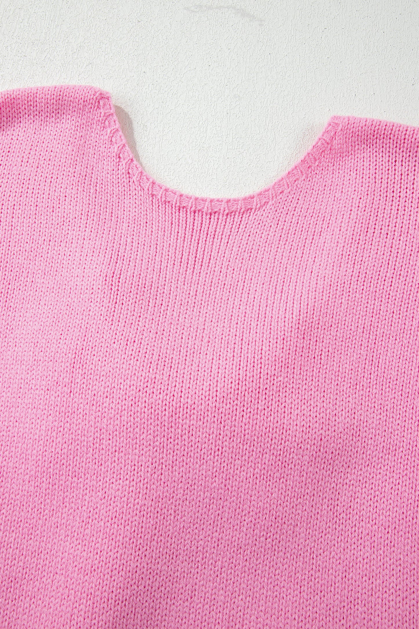 Bonbon Festive Bow Backless Bubble Sleeve Sweater