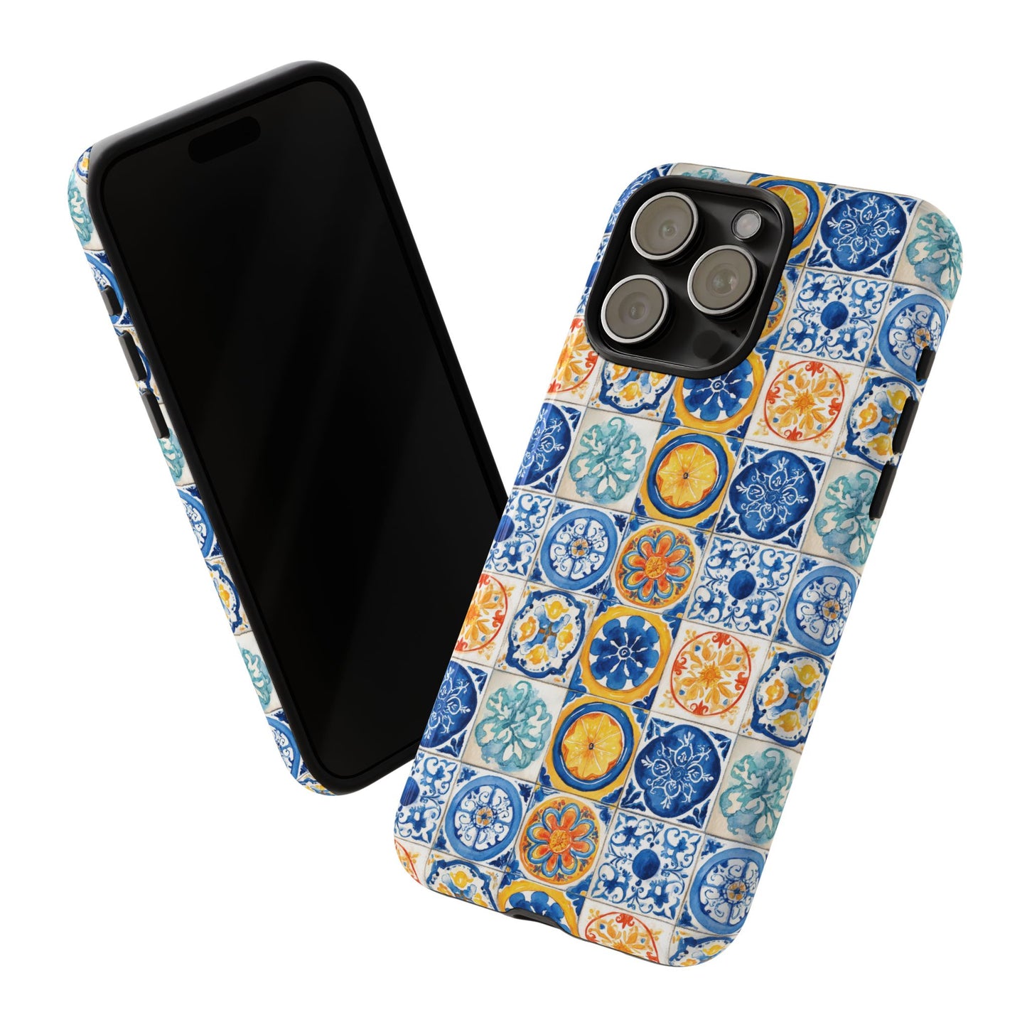 Mediterranean Tile Pattern Phone Case | Tough Case | Mosiac Tile | iPhone 17