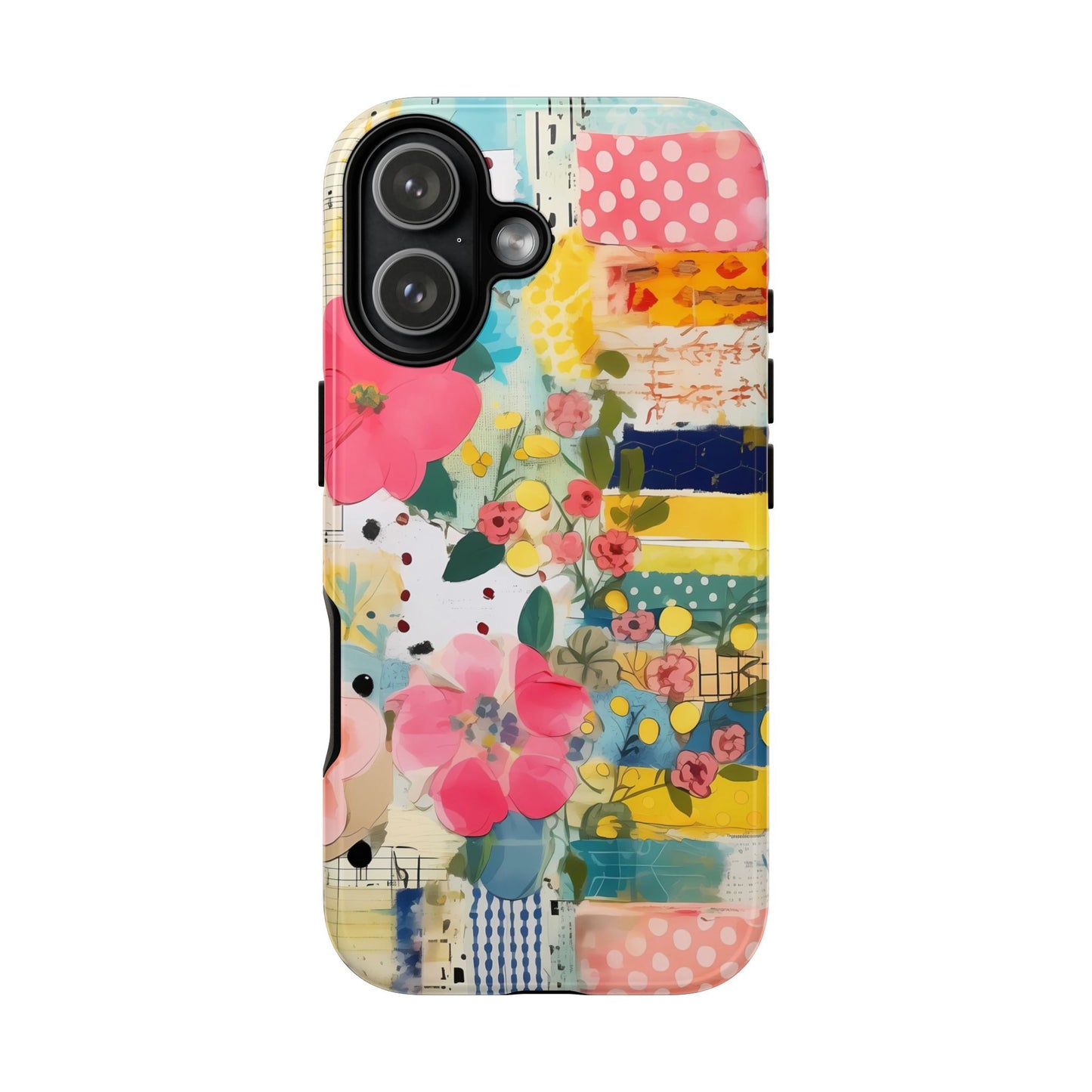 Abstract Floral Patchwork Phone Case