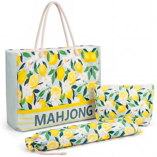 Soulchen 3 Pcs Mahjong Bag Set LEMONS: Amazon