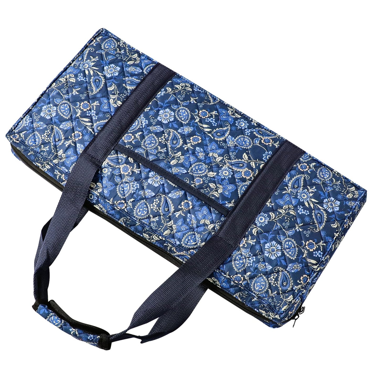 Jongyance American Mahjong Set with Blue Carrying Bag, 166 White Tiles, 4 All-in-One Rack/Pushers, Mahjong Tiles Set (Ma Jong, Mah-Jongg, Majiang)