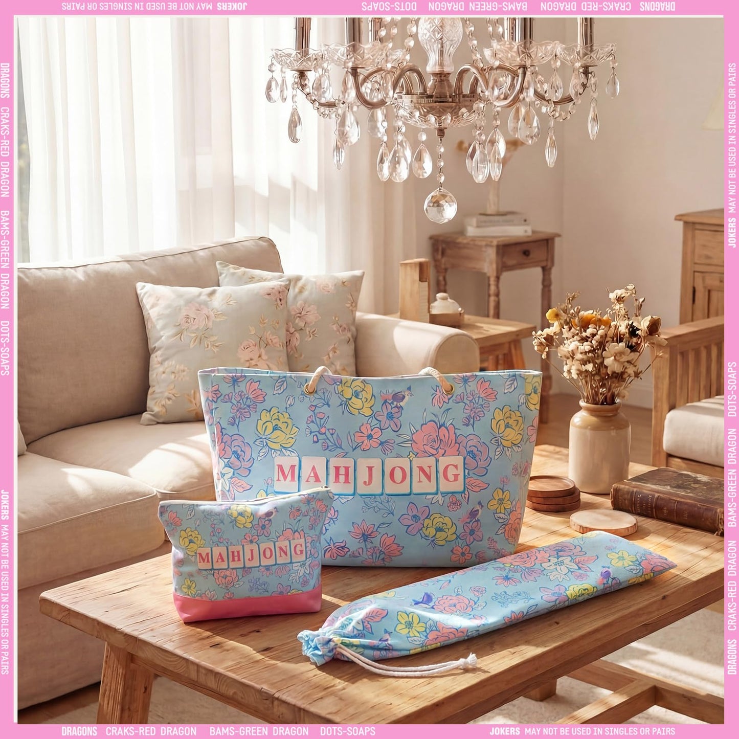 Soulchen 3 Pcs Empty Mahjong Bag Set: Amazon