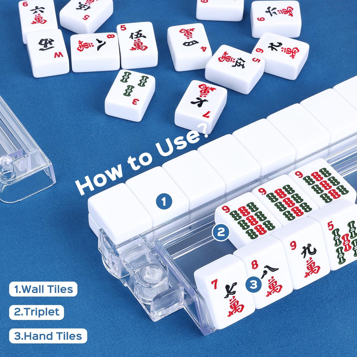 FamRica Mahjong Racks with Pushers: Amazon