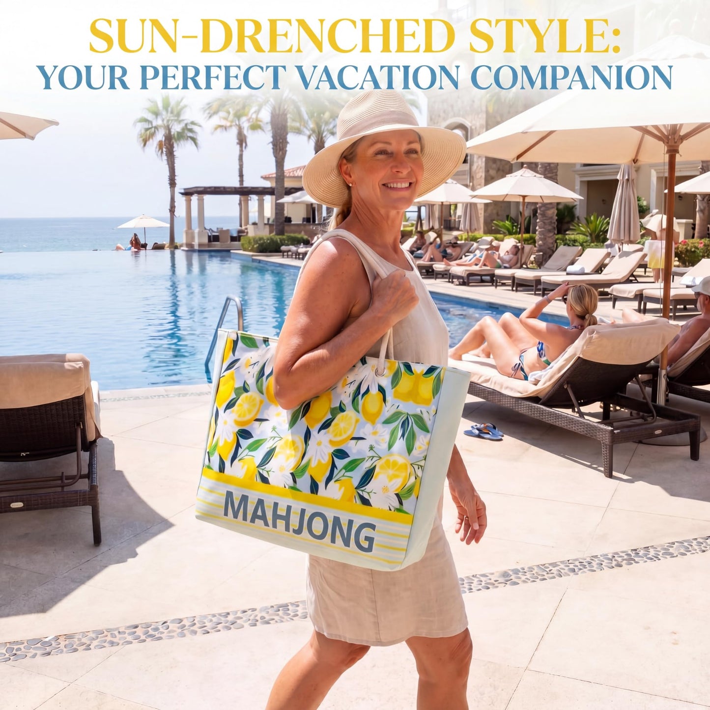 Soulchen 3 Pcs Mahjong Bag Set LEMONS: Amazon