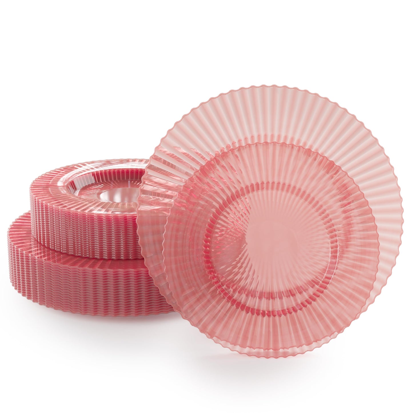 Pink Disposable Plates Set for 20 – 40‑Piece 9" & 11"