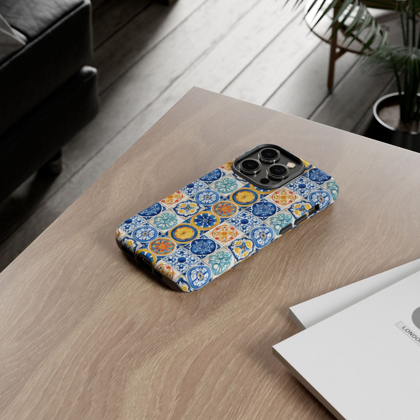 Mediterranean Tile Pattern Phone Case | Tough Case | Mosiac Tile | iPhone 17