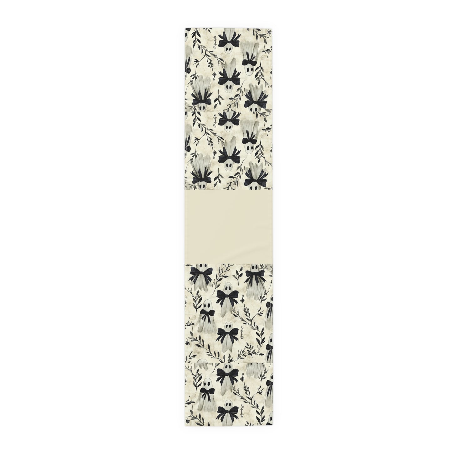 Table Runner, Ghosts with Black Bows