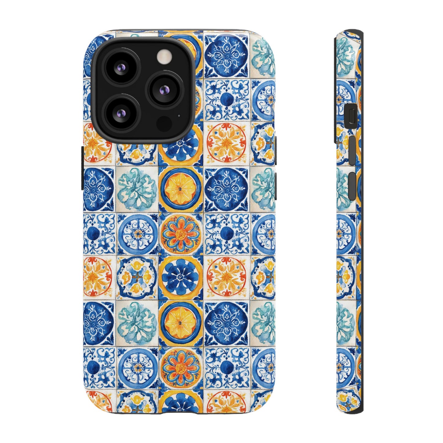 Mediterranean Tile Pattern Phone Case | Tough Case | Mosiac Tile | iPhone 17