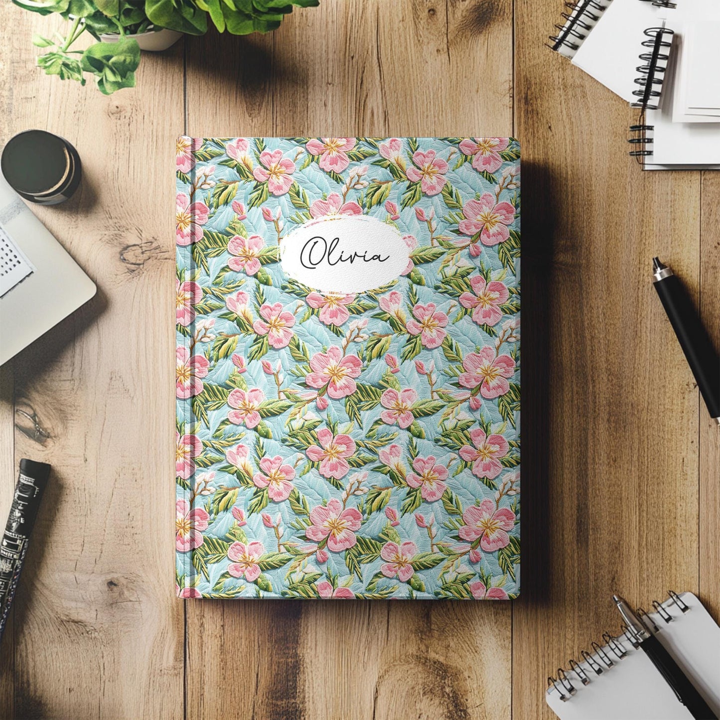 Personalized Floral Journal