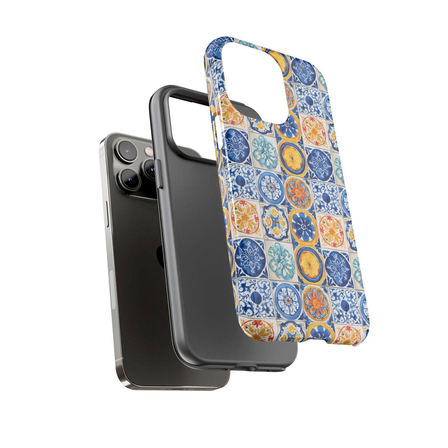 Mediterranean Tile Pattern Phone Case | Tough Case | Mosiac Tile | iPhone 17