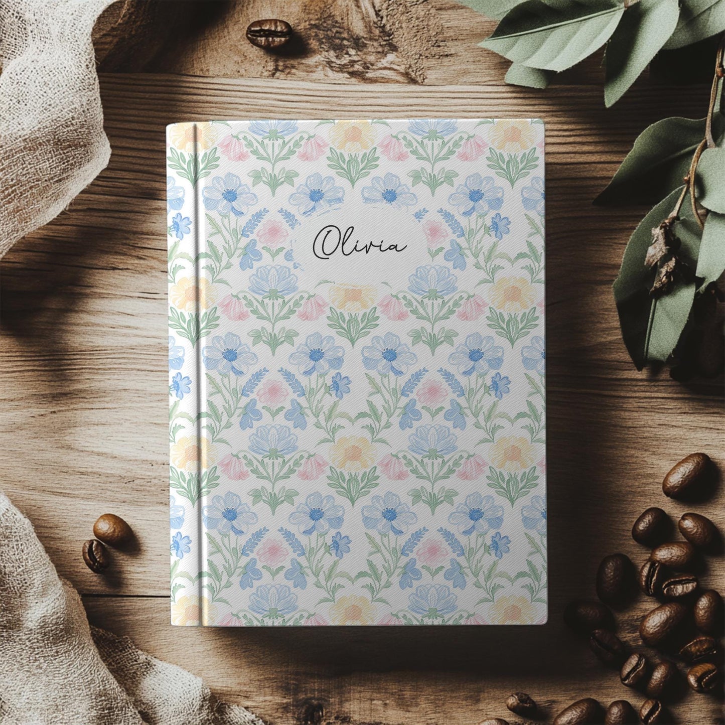 Personalized Floral Journal