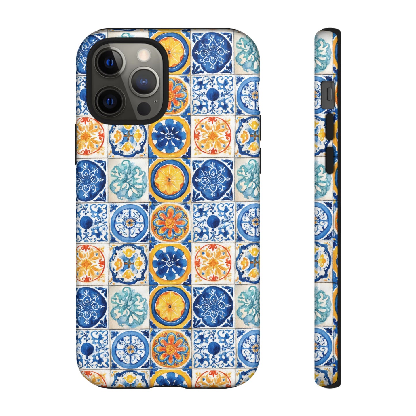 Mediterranean Tile Pattern Phone Case | Tough Case | Mosiac Tile | iPhone 17