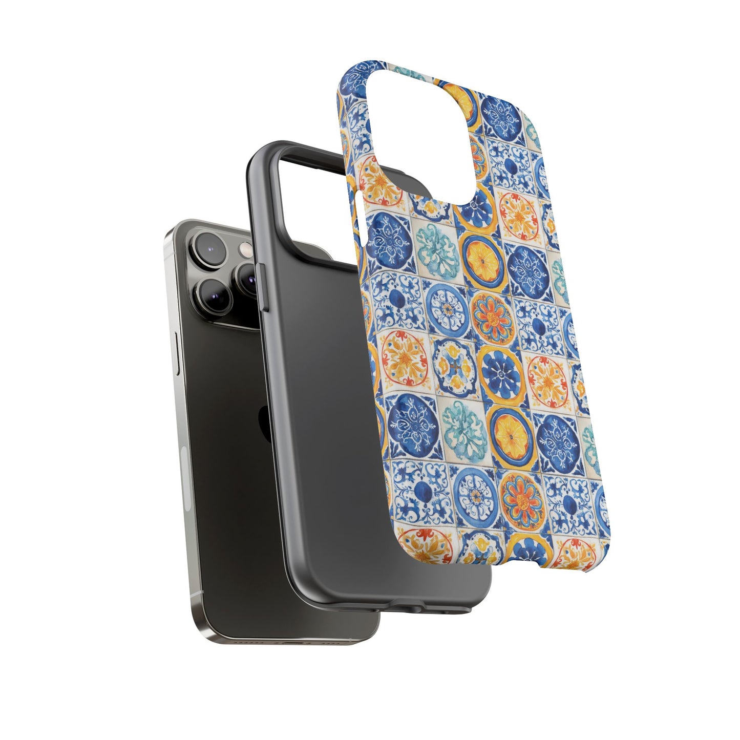 Mediterranean Tile Pattern Phone Case | Tough Case | Mosiac Tile | iPhone 17