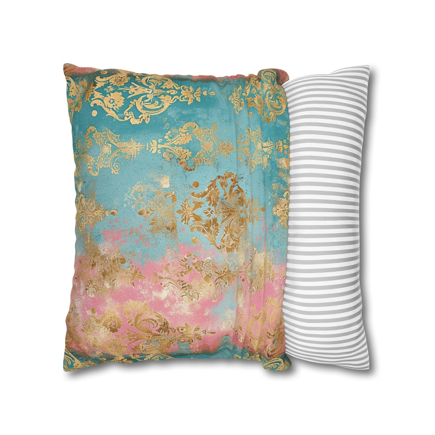 Custom Throw Pillow, Elegant Damask