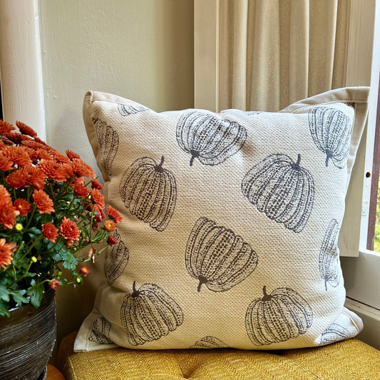 Chenille Pumpkin Pillow Cover