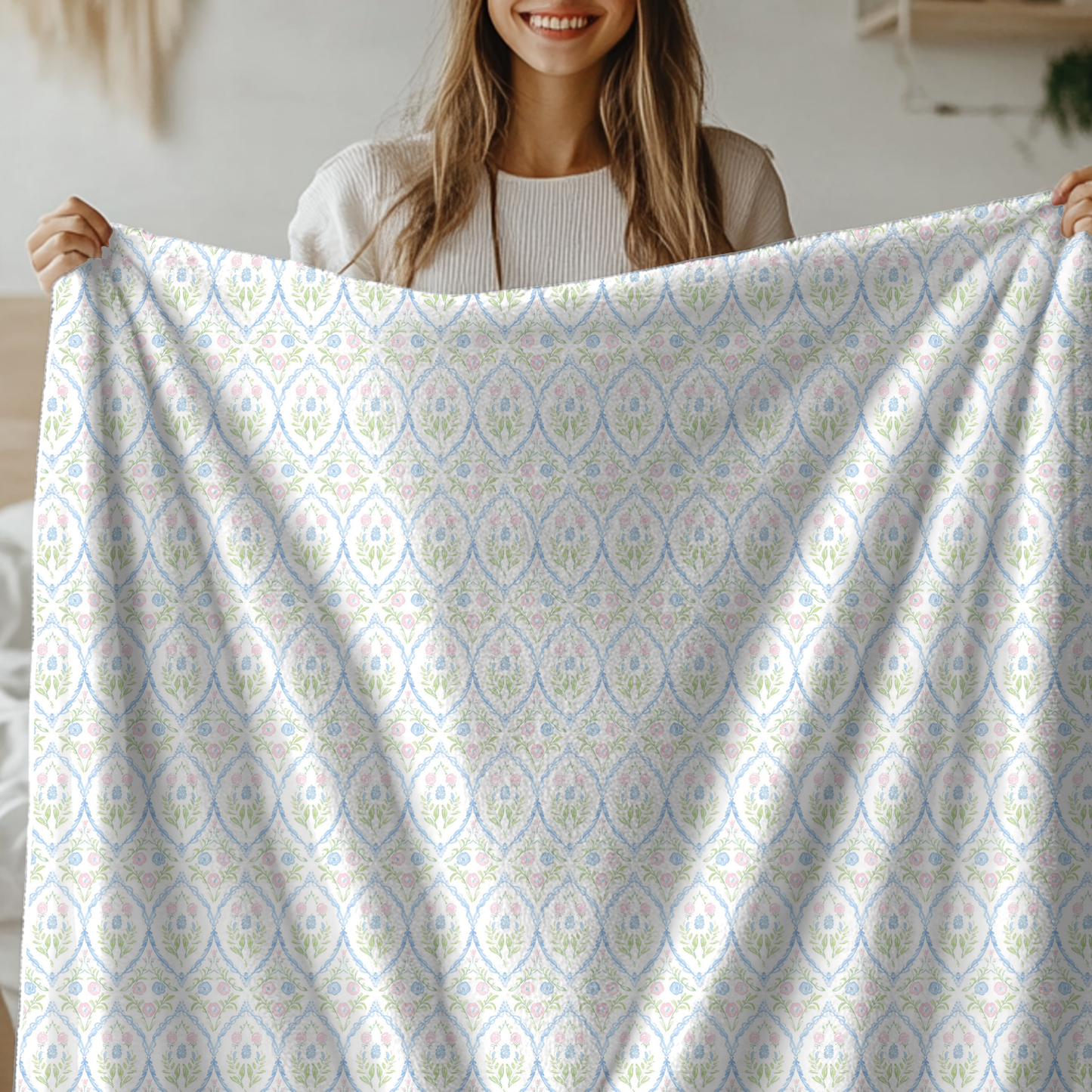Velveteen Microfiber Blanket - Coquette