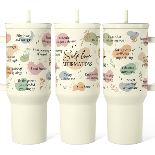 Beige Inspiration Slidemate | Slider Tumbler with Handle 40oz