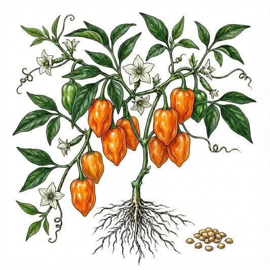HOT PEPPER Seeds, Habañero