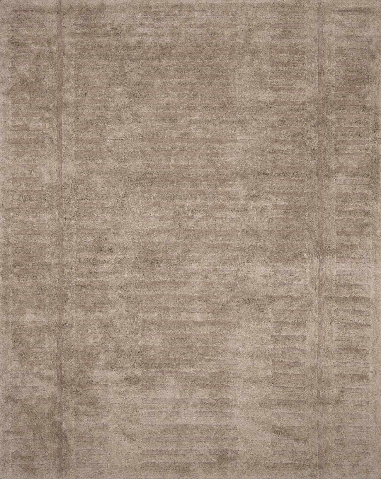 Washable Handmade Wool Rug - Brown - Clearance
