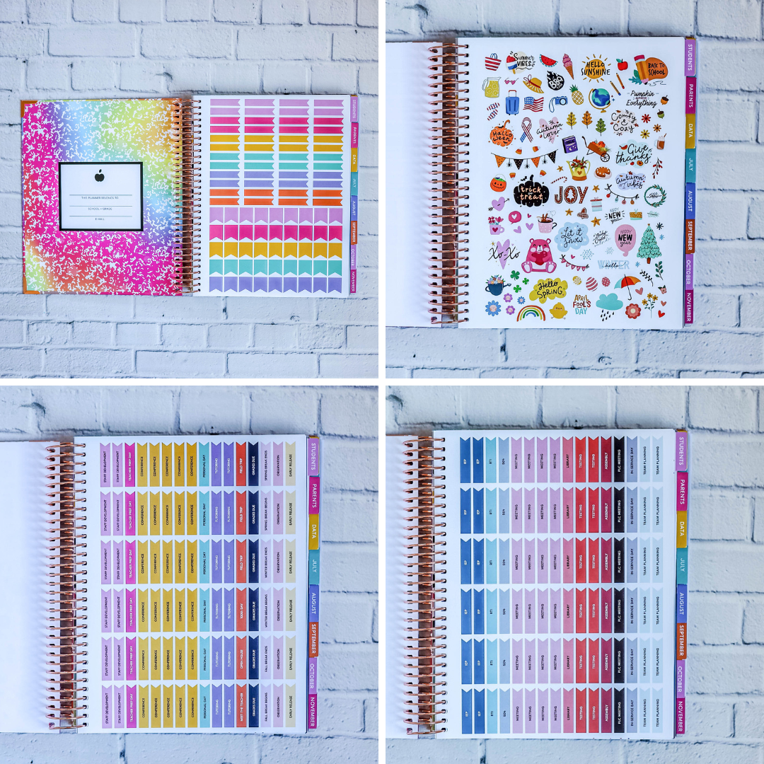 Throwback Retro Rewind - Teacher Planner by BERTEAU & Co.