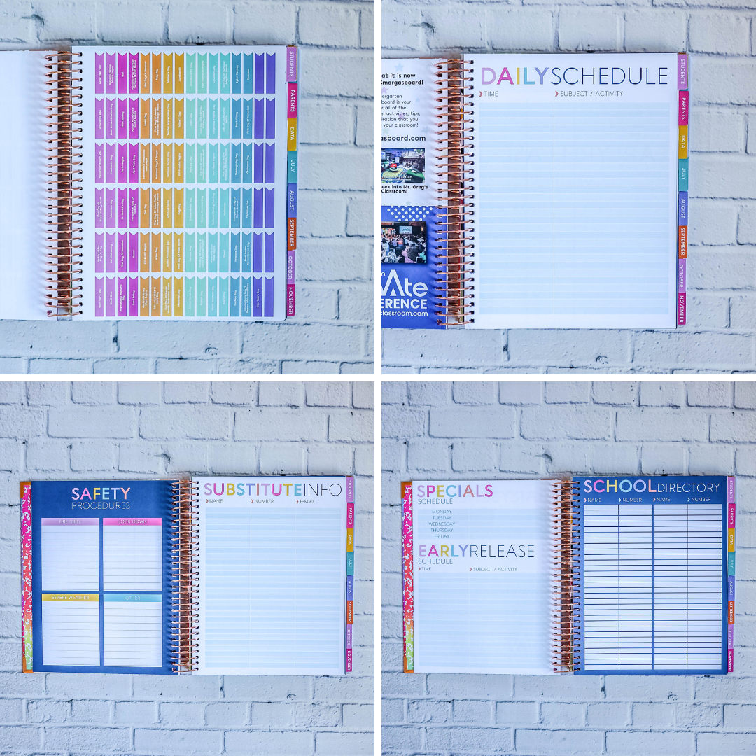 Color Me Flowers - Teacher Planner by BERTEAU & Co.