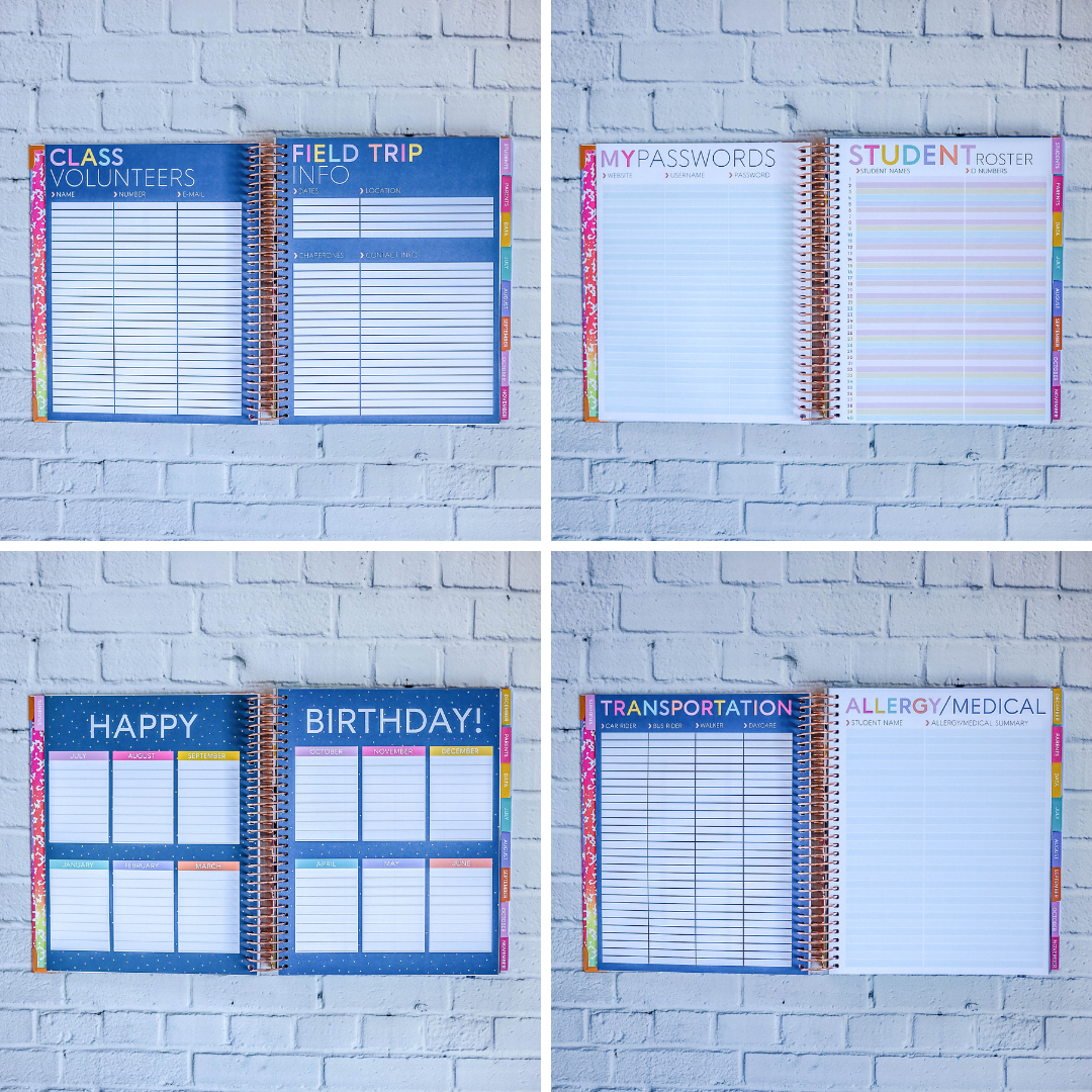 Gerry Brooks Teacher Planner by BERTEAU & Co.