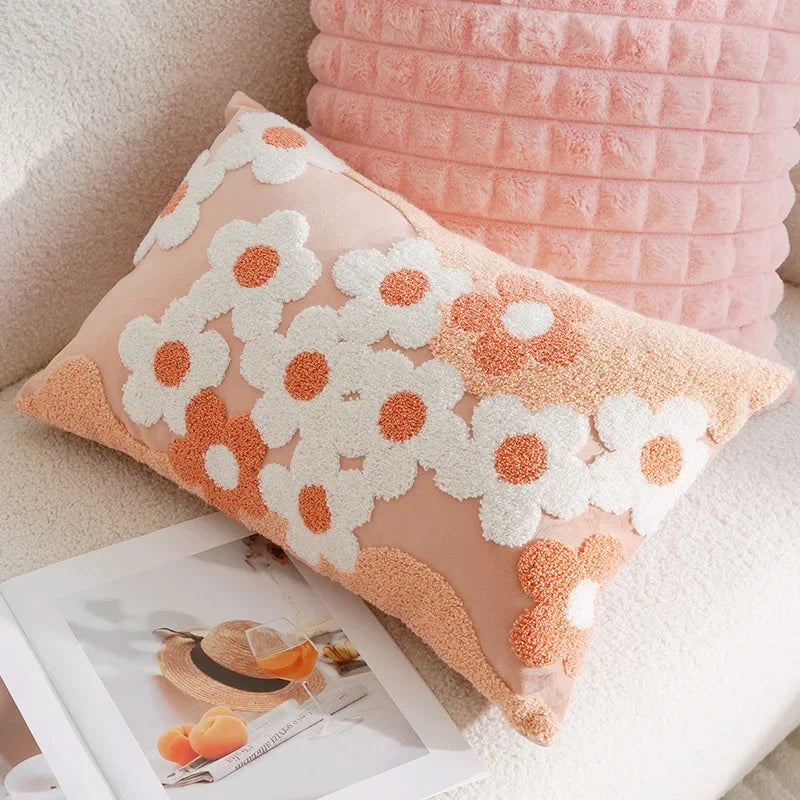 Flower Throw Pillow Covers