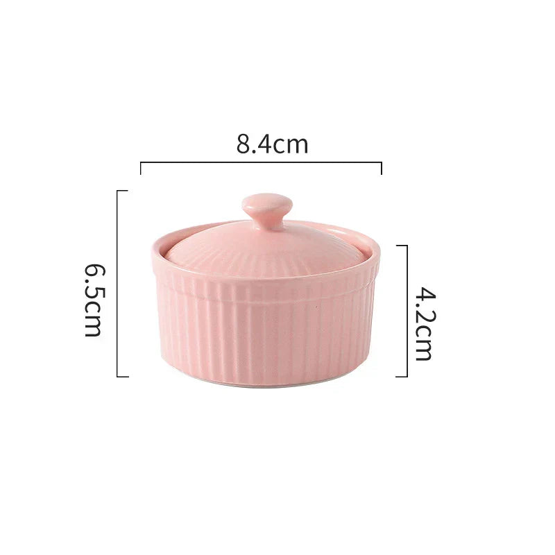 DecorBites™ Ceramic Dessert Bowl with Cover
