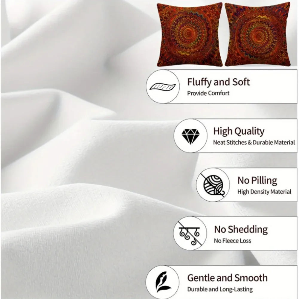 Faux Embroidered Daisy Cushion Cover