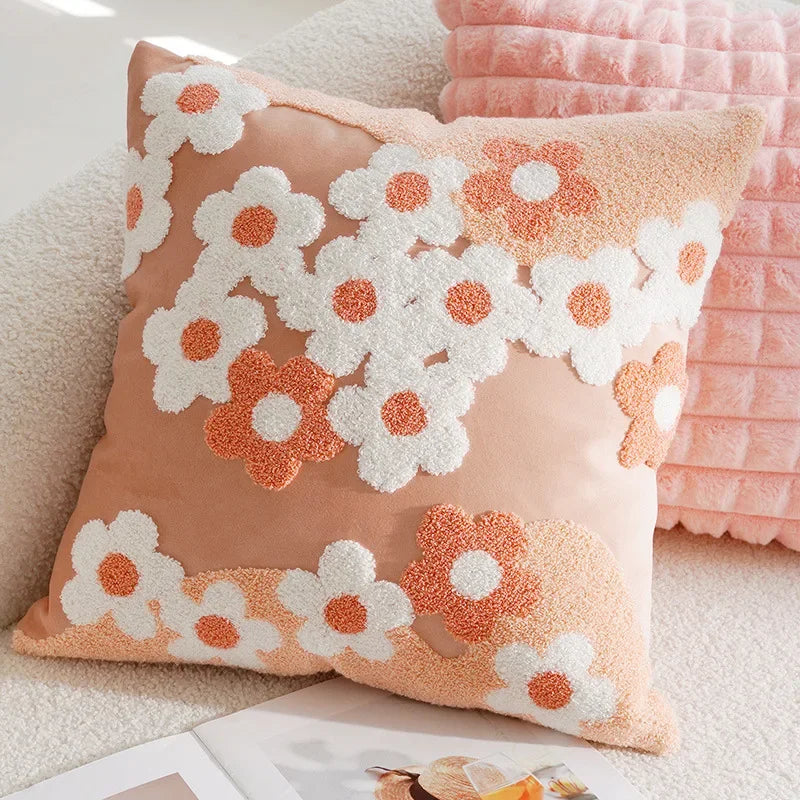 Flower Throw Pillow Covers