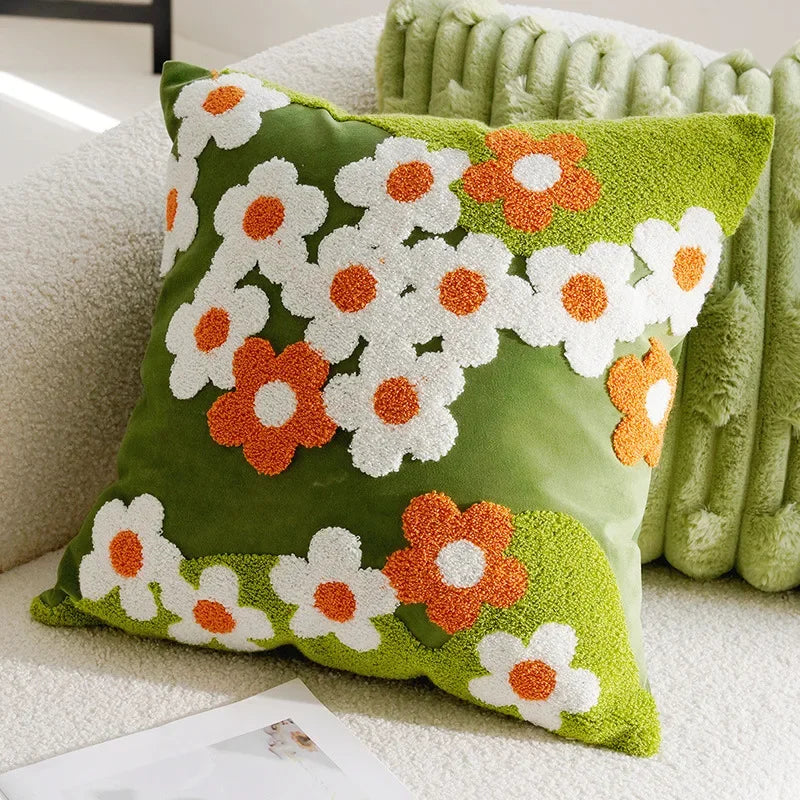 Flower Throw Pillow Covers