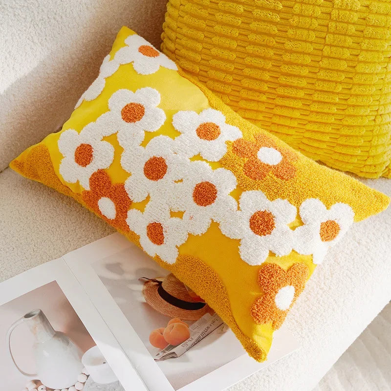 Flower Throw Pillow Covers