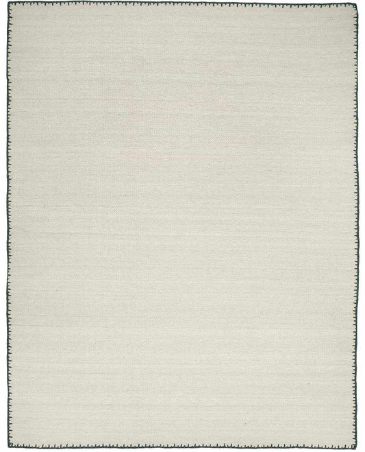 Ayumu Off White Hand Woven Wool Area Rug - Clearance