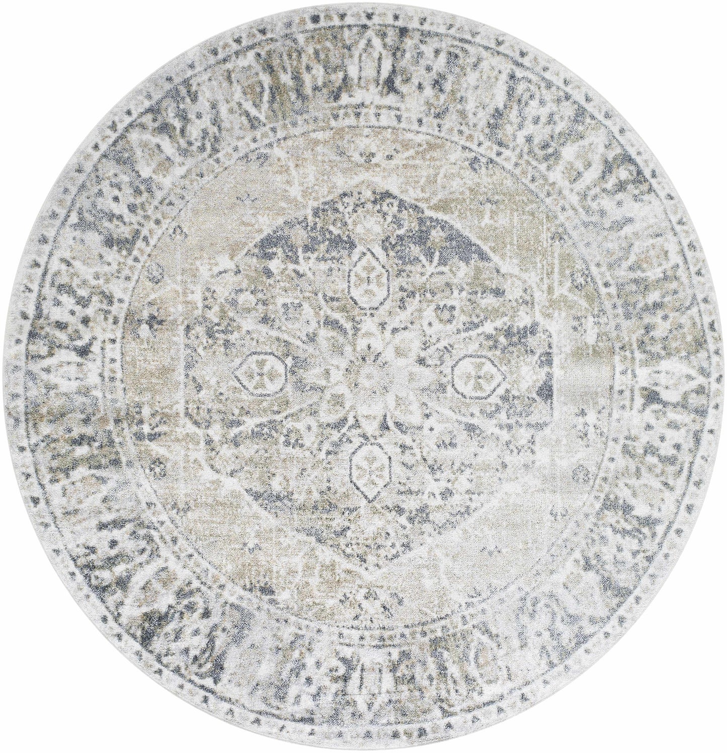 Rudo Beige Flat Pile Washable Rug