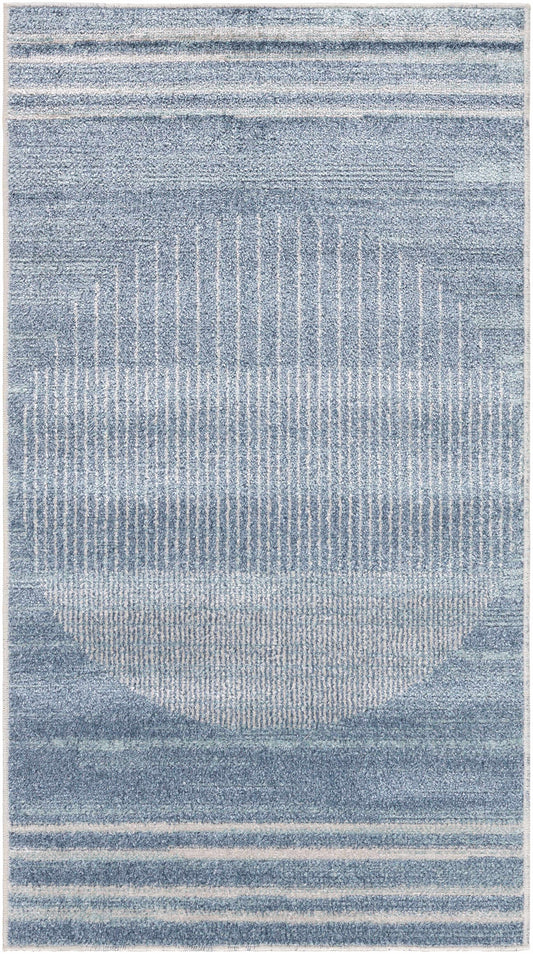 Thad Blue Washable Area Rug - Clearance