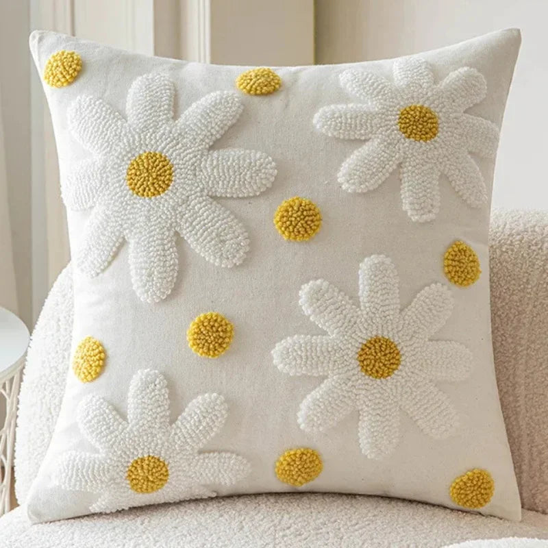 Flower Throw Pillow Covers