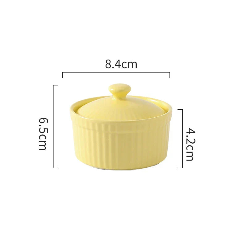 DecorBites™ Ceramic Dessert Bowl with Cover