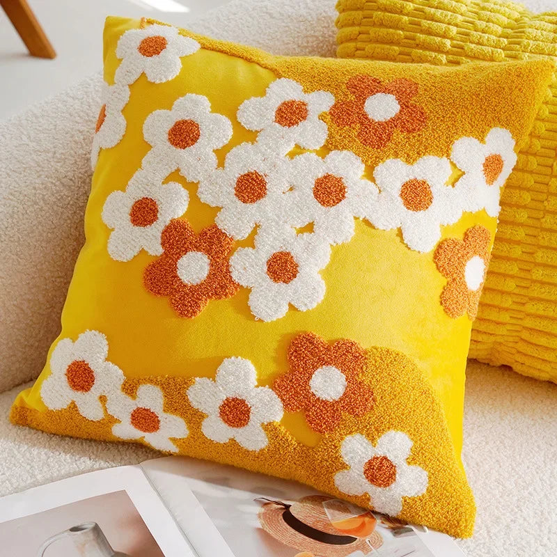 Flower Throw Pillow Covers