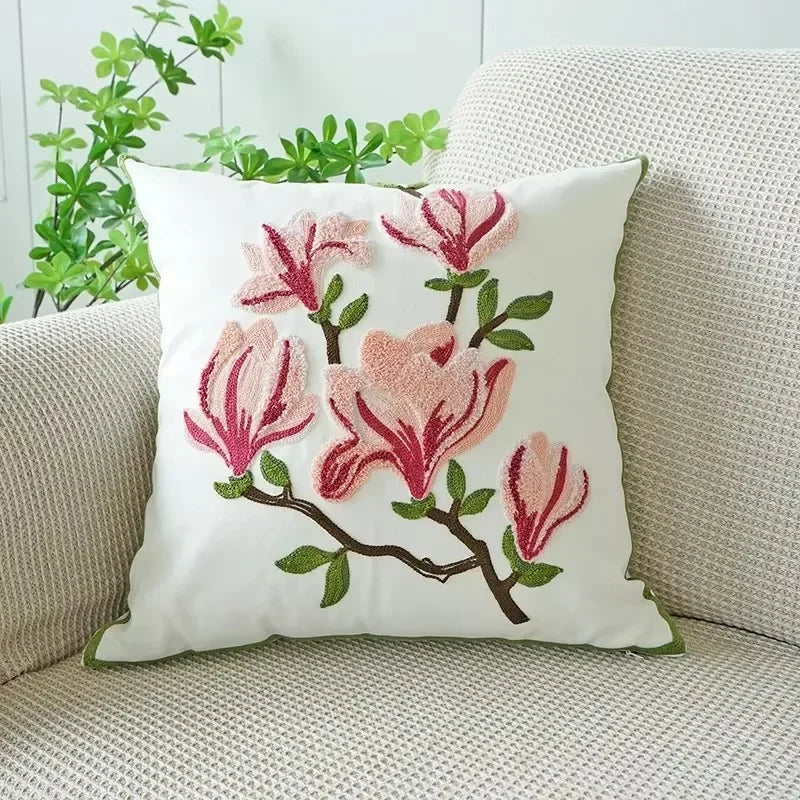 Flower Throw Pillow Covers