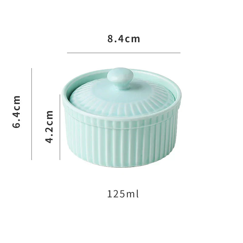 DecorBites™ Ceramic Dessert Bowl with Cover