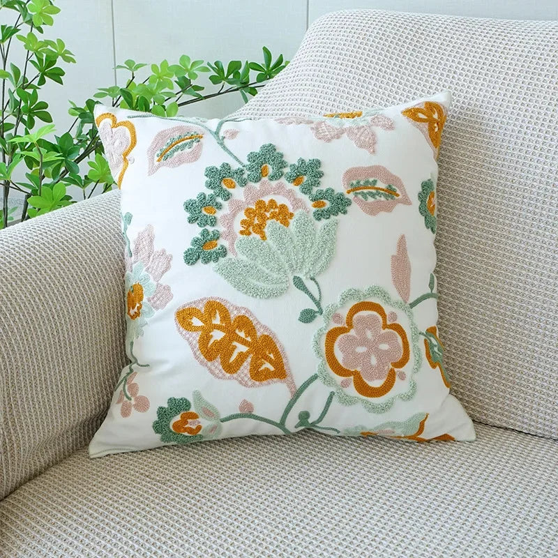 Flower Throw Pillow Covers