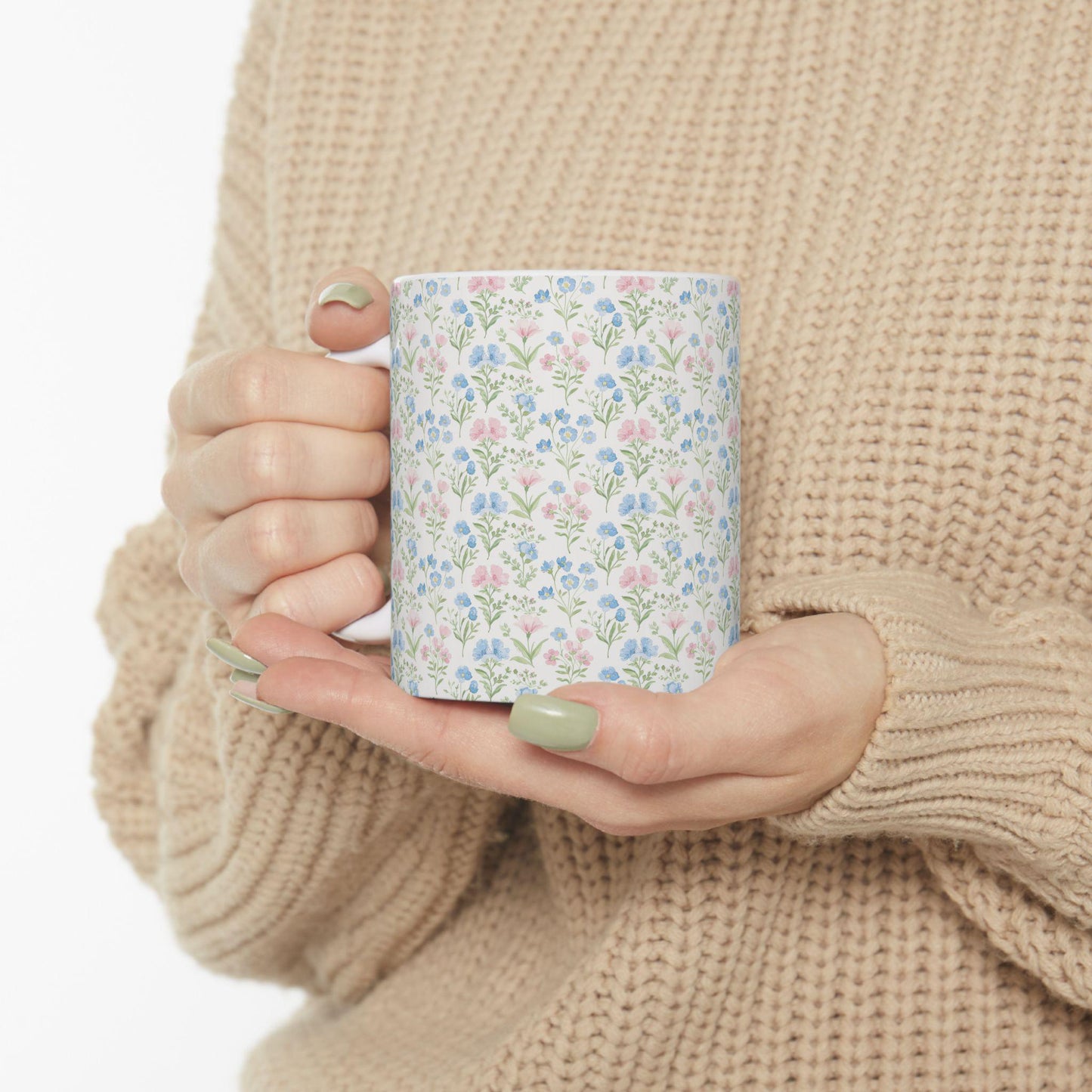 Coffee Mug, Watercolor Floral